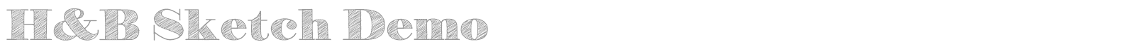 HB Sketch font preview